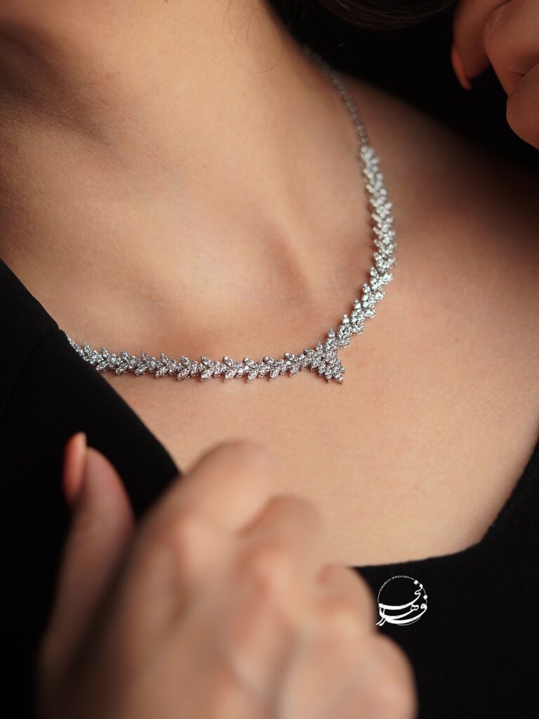 سرویس عروس جناغی پایه جواهر با زیرکنیوم یا الماس